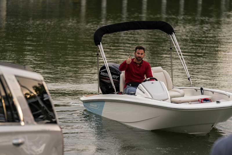 Boat being launched